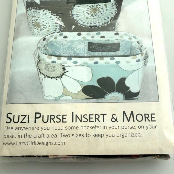 Lazy Girl Designs Suzi Purse Insert & More Kit With Fabric & Pattern - Picture 2 of 6